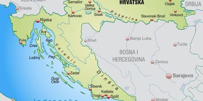 Şimali Xorvatiya xəritəsi