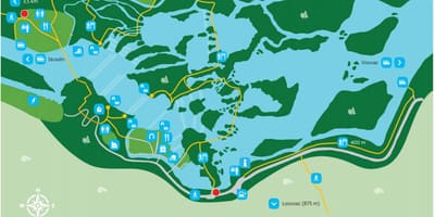 Milli park крка Xorvatiya xəritəsi